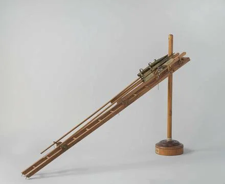 Model or Two Congreve Rockets with Launching Gear. Model of two fire skirt... Stock Photos