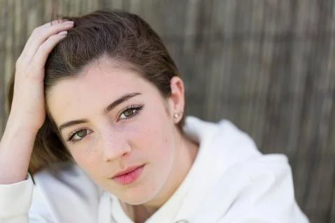 Model in a photography session. Stock Photos