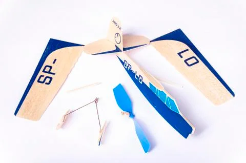 Model plane in assembly Stock Photos