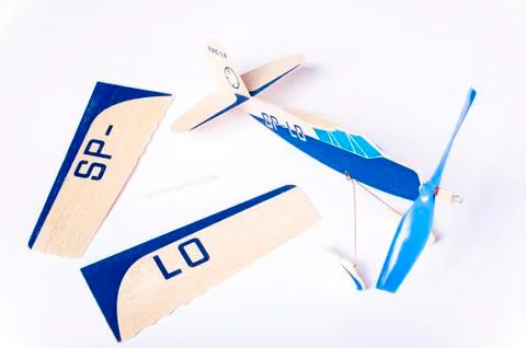 Model plane in assembly Stock Photos