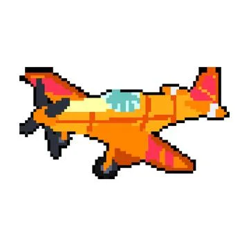 Model plane toy pixel art vector illustration Stock Illustration