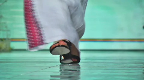 Model On Podium 1 Stock Footage 37606872