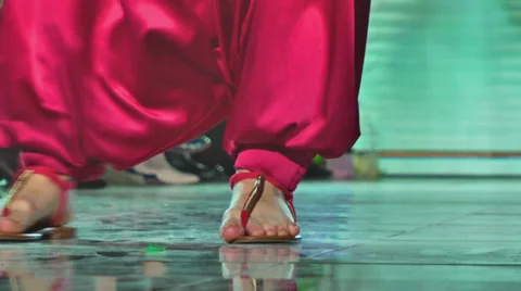 Model On Podium 3 Stock Footage 37607053