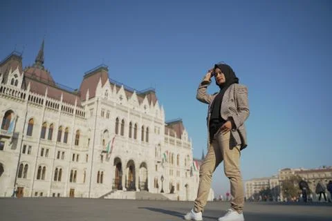 A model posing against104 Stock Photos
