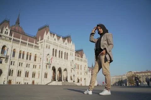 A model posing against105 Stock Photos