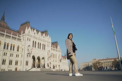A model posing against110 Foto stock