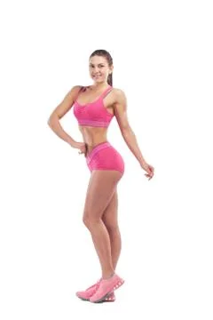 Model posing in front of camera Stock Photos