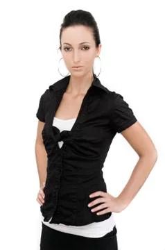 Model posing in studio Stock Photos