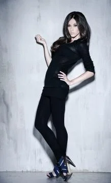 Model posing in studio Stock Photos