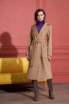 Model posing in studio in trendy clothes Stock-Fotos