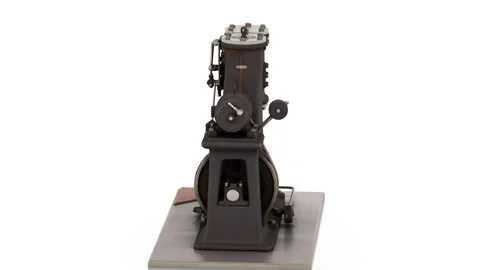 Model of a power hammer on white background Stock Footage 301313593