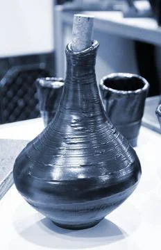 Model printed 3D printer metal Object created 3D printer from melting meta 스톡 사진