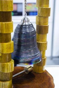 Model printed 3D printer metal Object created 3D printer from melting meta 스톡 사진
