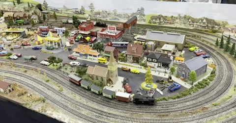 Model Railways Exhibition Stock Footage 153346852
