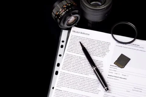 Model release and various objects Stock Photos