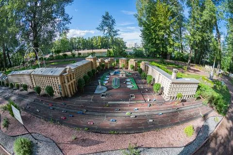 A model representation of a classical or neoclassical architectural scene, .. 스톡 사진