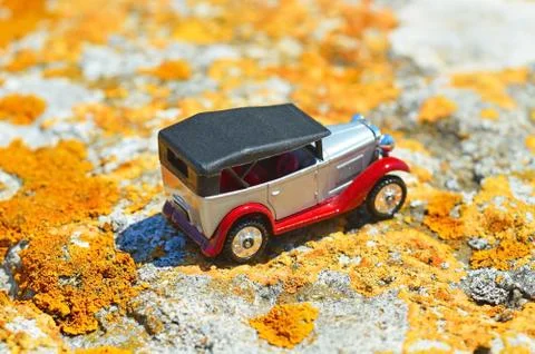 Model of retro car Stock Photos