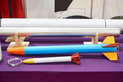 Model rockets for hobby Stock Photos