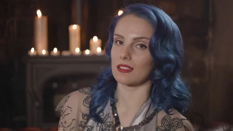 Model seductively looking into camera Stock Footage 109489075