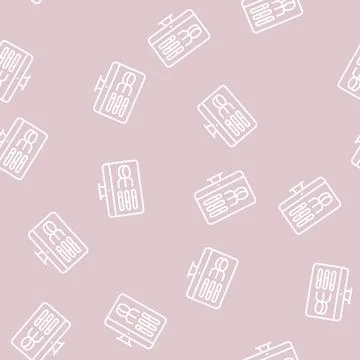 Model selection digital processing line seamless pattern イラスト素材