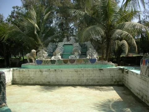 A model of shells under the trees Stock Photos