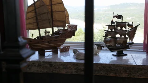 Model Ships Stock Footage 40807289