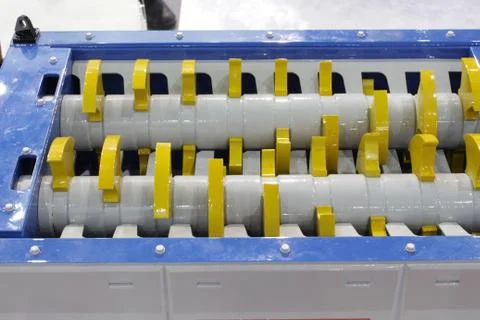 Model of shredders ; cutting machine s Stock Photos