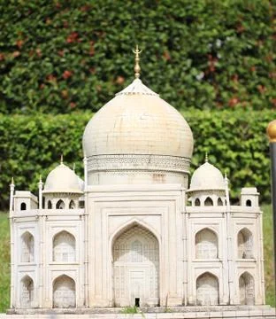 Model simulation of taj mahal. Stock Photos