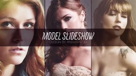 Model Slideshow Stock After Effects