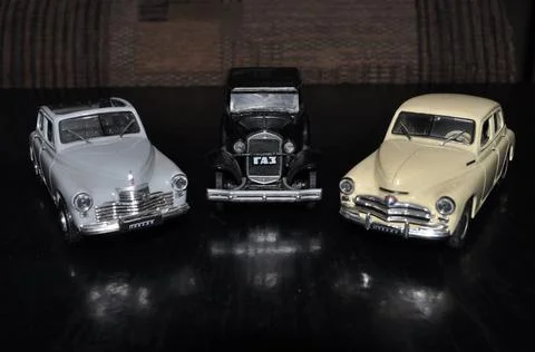 Model of the Soviet Machine Stock Photos