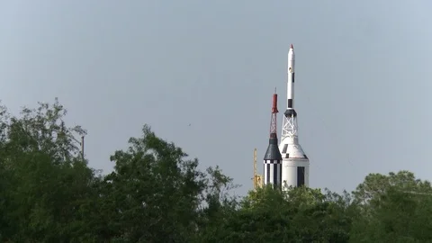 Model of the space shuttle at the space center Video stock 99083924
