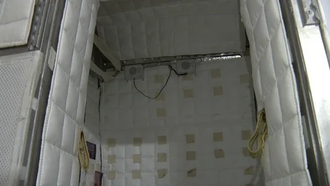 Model of a space station interior Stock Footage 99083684