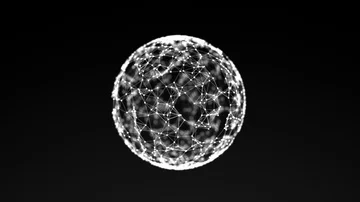 Model of sphere, abstract geometric composition Stock Footage 85962294