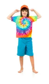 Model in studio isolated on white background full length Stock Photos