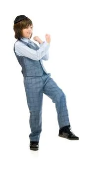 Model in studio isolated on white background full length Stock Photos