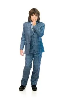 Model in studio isolated on white background full length Stock Photos