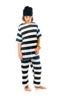 Model in studio isolated on white background full length Stock Photos