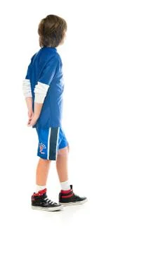 Model in studio isolated on white background full length Stock Photos