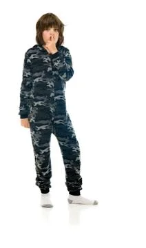 Model in studio isolated on white background full length Stock Photos