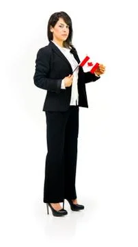 Model in studio isolated on white background full length Stock Photos