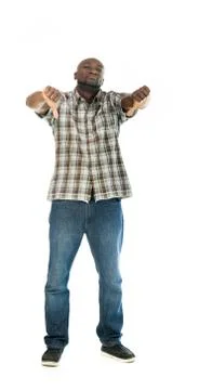 Model in studio isolated on white background full length Stock Photos