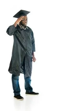 Model in studio isolated on white background full length Stock Photos