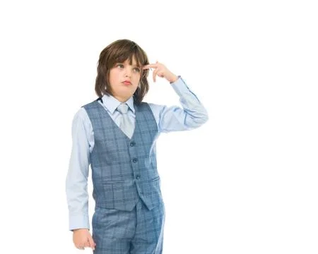 Model in studio isolated on white background medium shot Stock Photos