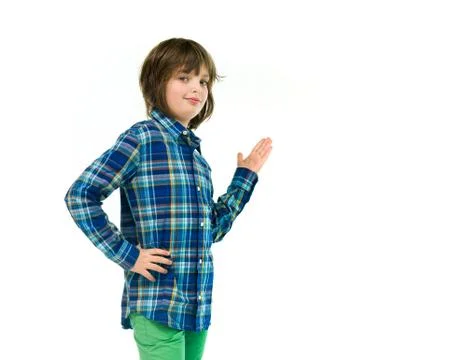 Model in studio isolated on white background medium shot Stock Photos