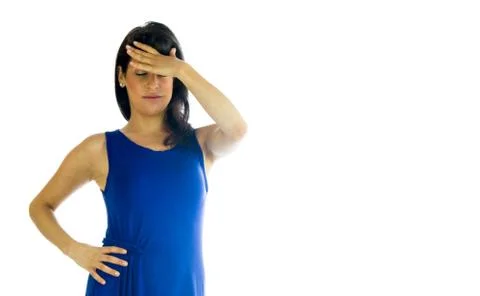 Model in studio isolated on white background medium shot Stock Photos