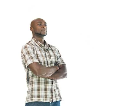 Model in studio isolated on white background medium shot Stock Photos