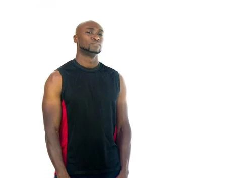 Model in studio isolated on white background medium shot Stock Photos