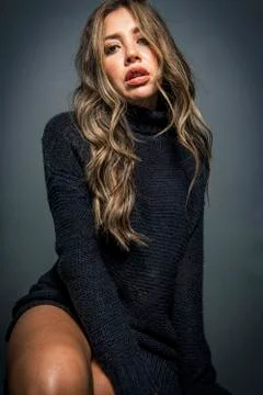 Model in studio Stock Photos