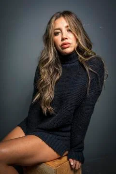 Model in studio Stock Photos