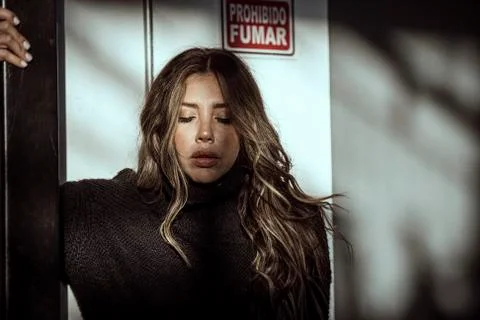 Model in studio Stock Photos